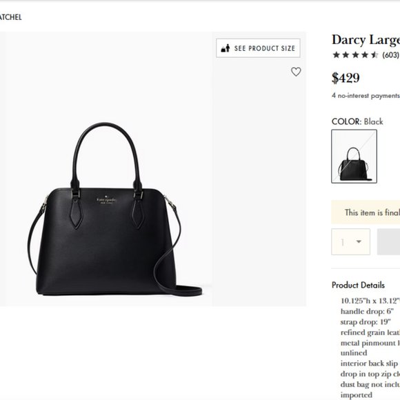 Darcy Large Satchel - Picture 5 of 7
